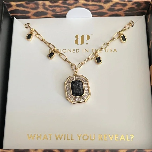 UNTAMED Pulse Between Strikes lab created Onyx Sandstone on Gold plating - Picture 3 of 7